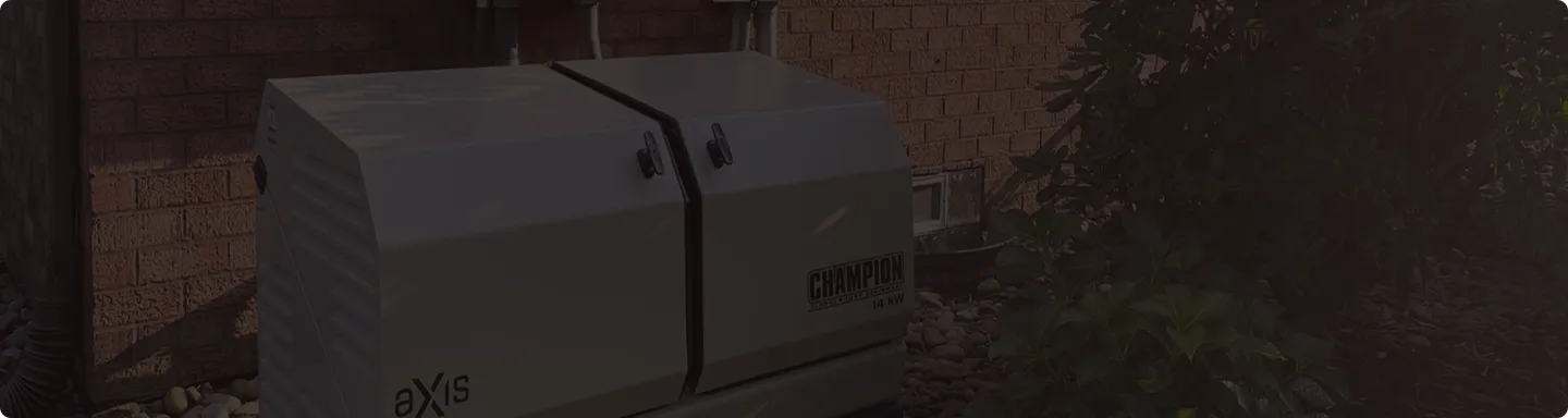 Whole-house standby generator installation